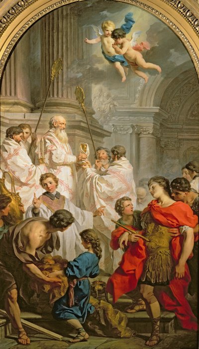 The Mass of St. Basil by Eustache Le Sueur